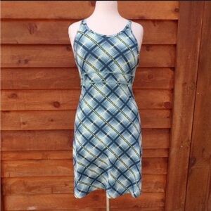 title nine Blue and Green Plaid Dress